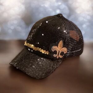 Fleur De Lis Kids Saints Baseball Hat